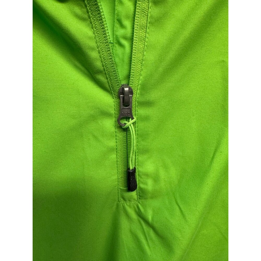 Faldo Mens Vivid Green Golf Windbreaker Half-Zip Lightweight Water-Resistant LG - Picture 6 of 12